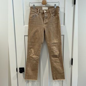 Mother Denim Scrapper Cuff Ankle Fray